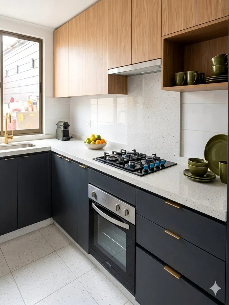 Cocina a medida moderna instalada en Santiago - StarsGood